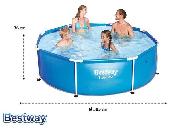 Bestway Steel Pro medence D3,05m x 76cm (56677)