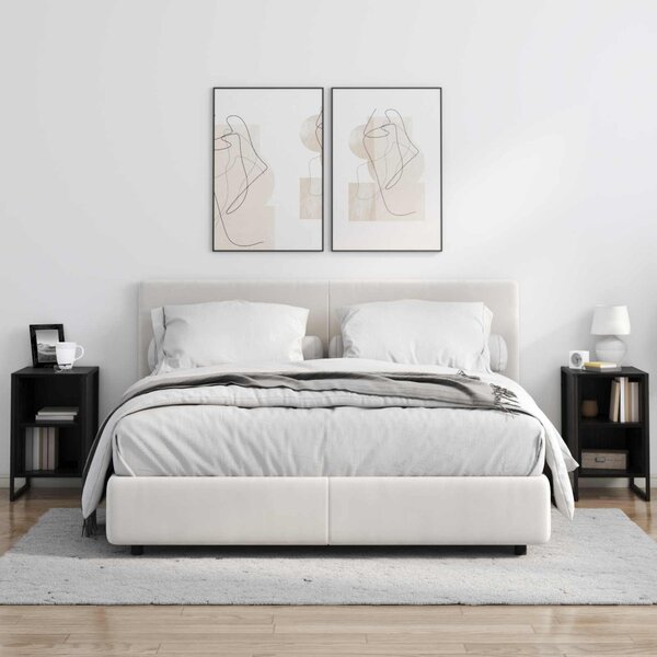 Éjjeli asztal Fekete tölgy 39.5 x 30 x 50 cm Szerelt Fa