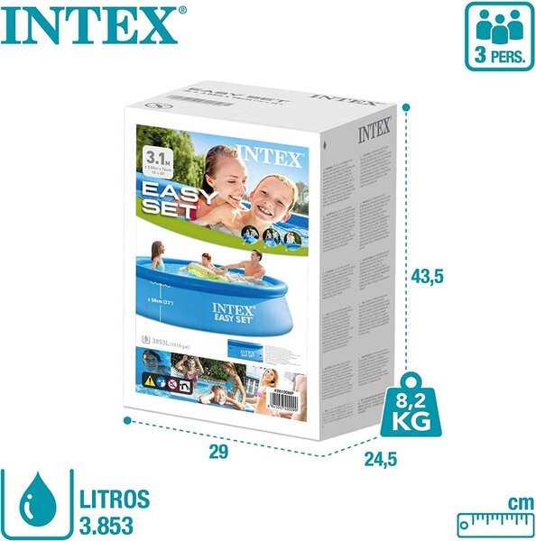Intex 28122NP Easy Set puhafalú medence, 305x76cm, vízforgatóval