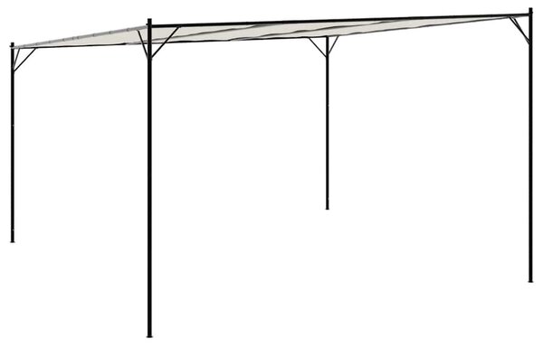 Fehér szövet és acél pavilon 4 x 4 m 180 g/m²