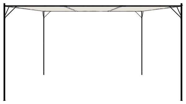Fehér szövet és acél pavilon 4 x 4 m 180 g/m²