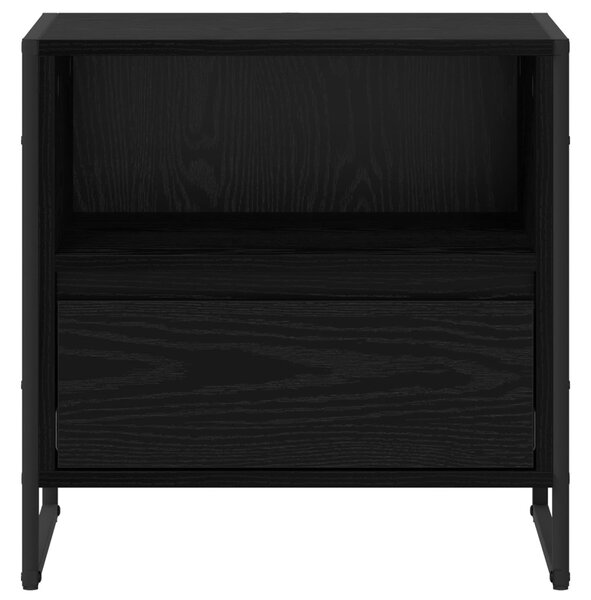 Éjjeli asztal Fekete tölgy 50 x 39,5 x 50 cm Szerelt Fa