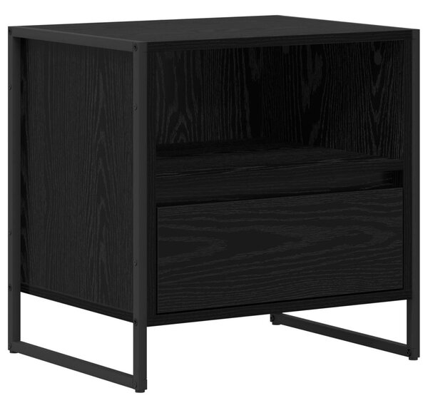 Éjjeli asztal Fekete tölgy 50 x 39,5 x 50 cm Szerelt Fa