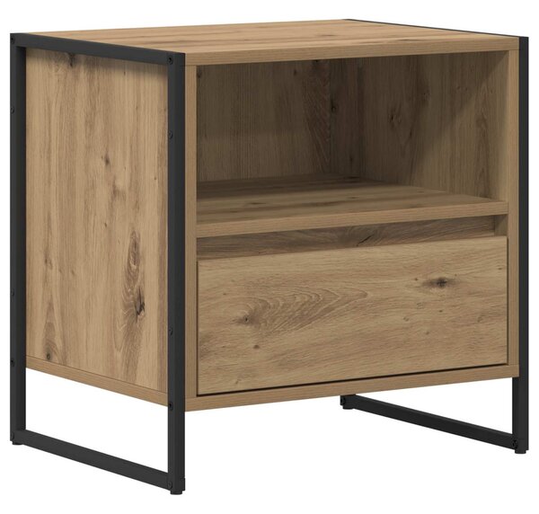 Éjjeli asztal 2 db Művészi tölgy 50 x 39,5 x 50 cm Szerelt Fa