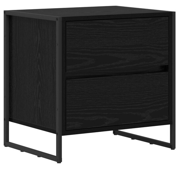 Éjjeli asztal Fekete tölgy 50 x 39.5 x 50 cm Szerelt Fa