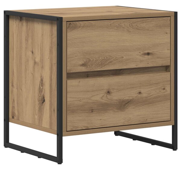 Éjjeli asztal 2 db Művészi tölgy 50 x 39.5 x 50 cm Szerelt Fa