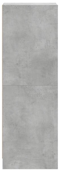 Betonszürke magasszekrény üvegajtókkal 35 x 37 x 109 cm