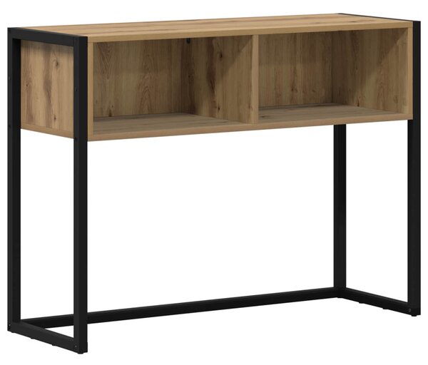 Végasztal tárolóval Művészi tölgy 100 x 36 x 75 cm Faanyag
