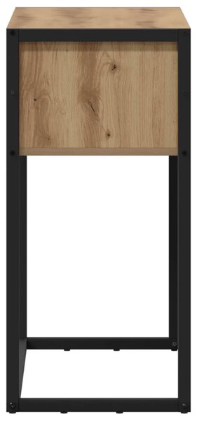 Végasztal tárolóval Művészi tölgy 100 x 36 x 75 cm Faanyag