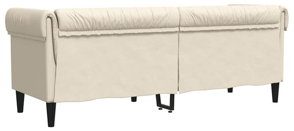 3 személyes vászon Chesterfield kanapé