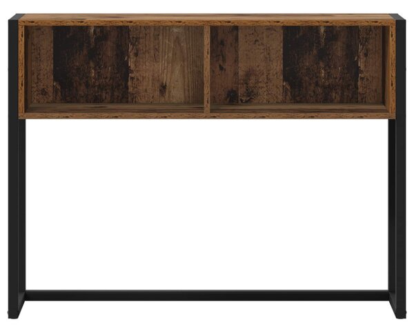 Végasztal tárolóval Öreg fa 100 x 36 x 75 cm Faanyag