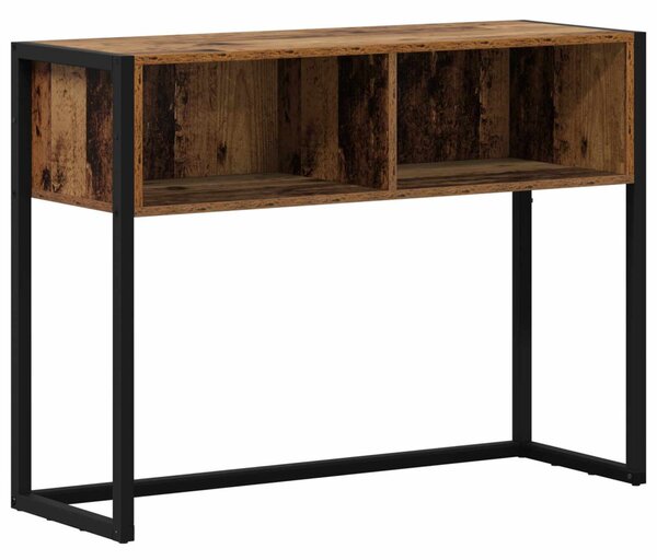 Végasztal tárolóval Öreg fa 100 x 36 x 75 cm Faanyag