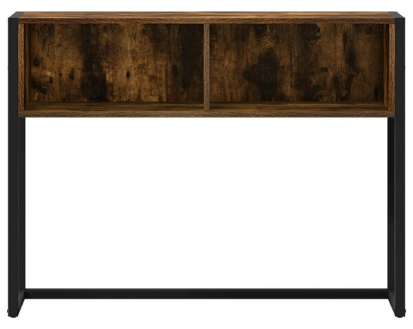Végasztal tárolóval Füstös tölgy 100 x 36 x 75 cm Faanyag