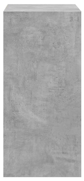 Betonszürke szerelt fa ruhásszekrény 77 x 48 x 102 cm