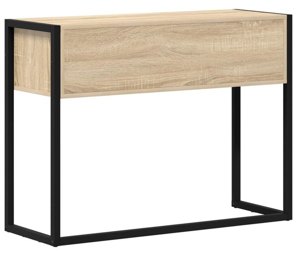 Végasztal fiókkal tárolóval Sonoma 100 x 36 x 75 cm Faanyag