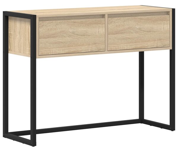 Végasztal fiókkal tárolóval Sonoma 100 x 36 x 75 cm Faanyag