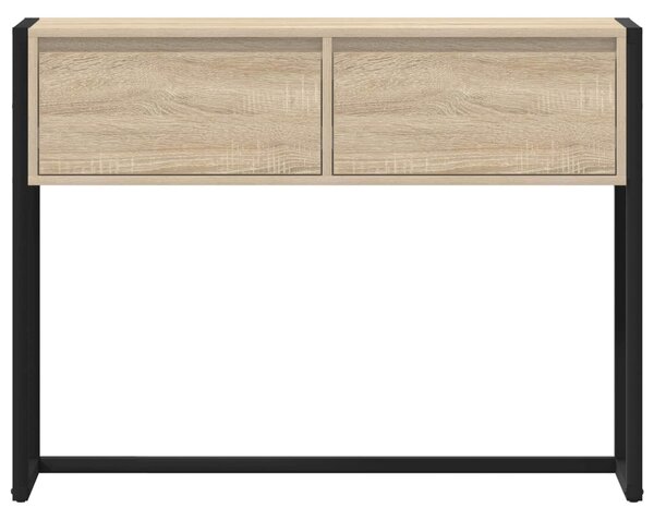 Végasztal fiókkal tárolóval Sonoma 100 x 36 x 75 cm Faanyag