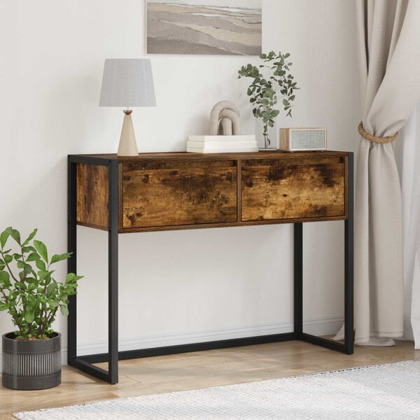 Végasztal Füstös tölgy 100 x 36 x 75 cm Faanyag