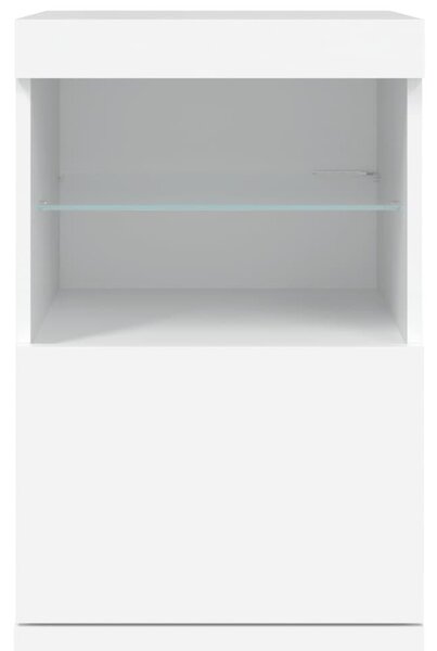 Fehér tálalószekrény LED-világítással 41 x 37 x 67 cm