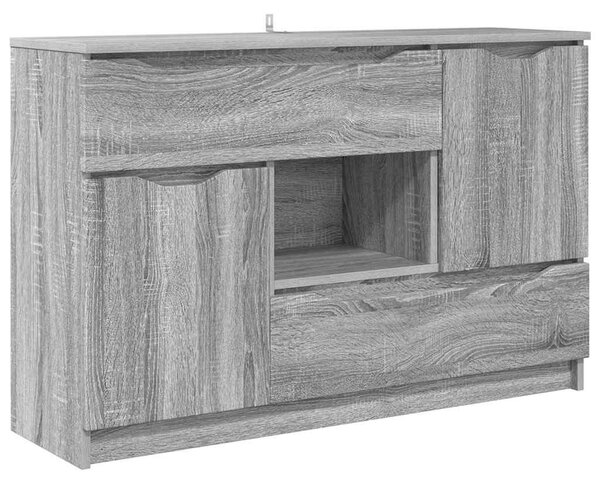 Széf fiókkal Szürke Sonoma 100 x 30 x 65,6 Faanyag