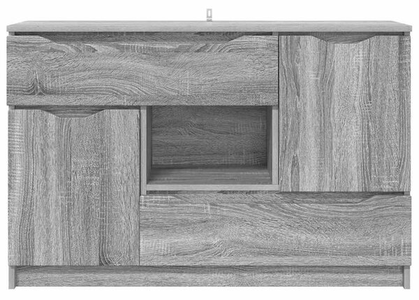 Széf fiókkal Szürke Sonoma 100 x 30 x 65,6 Faanyag