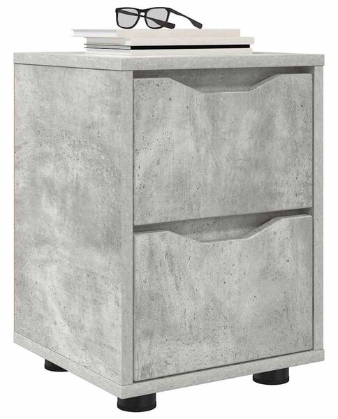 Éjjeli asztal Beton Szürke 30,5 x 30 x 43 cm Szerelt Fa