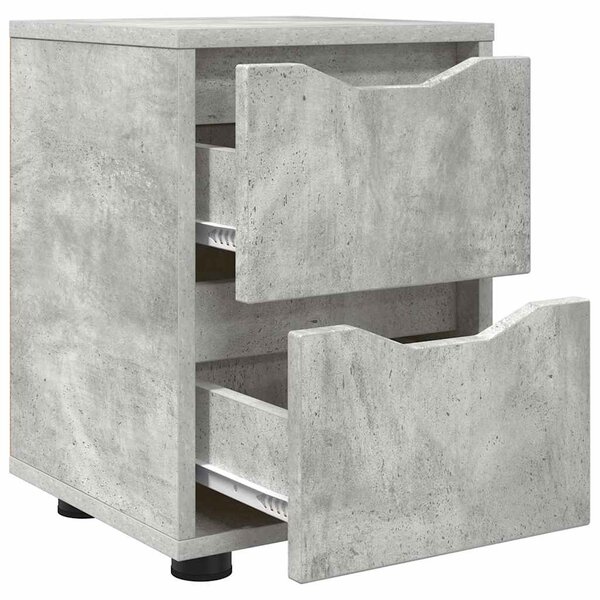 Éjjeli asztal Beton Szürke 30,5 x 30 x 43 cm Szerelt Fa
