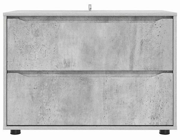 Tárolószekrény Beton Szürke 80 x 48 x 57 cm Faanyag