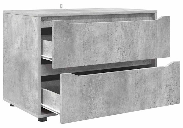 Tárolószekrény Beton Szürke 80 x 48 x 57 cm Faanyag
