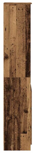 Antik fa színű szerelt fa magasszekrény 37,5x35x180 cm