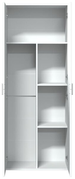 Fehér szerelt fa magasszekrény 70 x 35 x 180