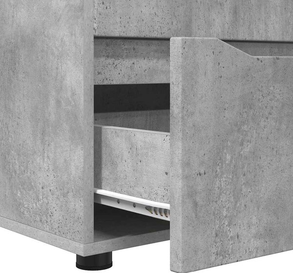 Tárolószekrény Beton Szürke 60 x 48 x 57 cm Faanyag