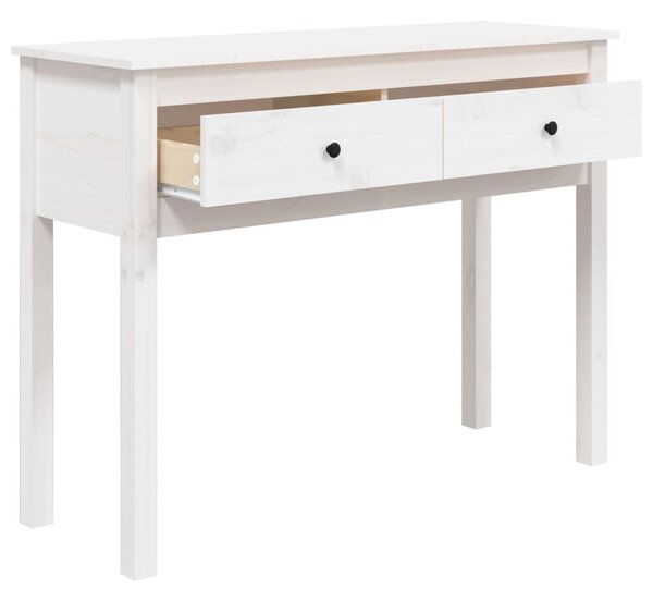 Fehér tömör fenyőfa tálalóasztal 100 x 35 x 75 cm