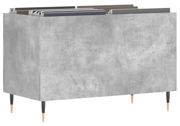 Betonszürke szerelt fa hanglemezszekrény 74,5x38x48 cm