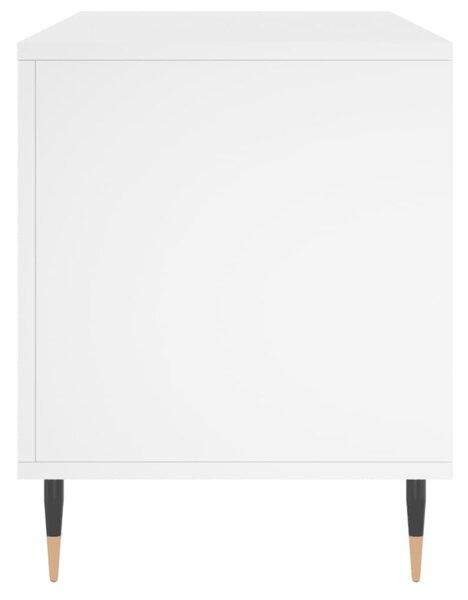 Fehér szerelt fa hanglemezszekrény 100 x 38 x 48 cm