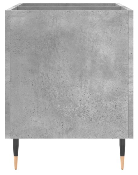 Betonszürke szerelt fa hanglemezszekrény 74,5x38x48 cm
