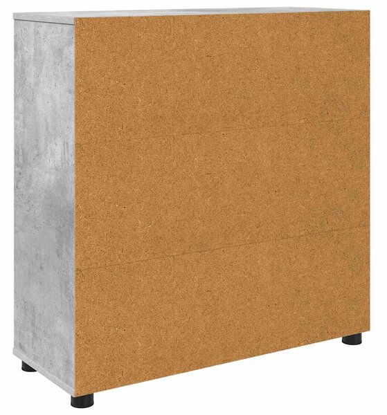 Tárolószekrény Beton Szürke 80 x 31 x 81 cm Faanyag
