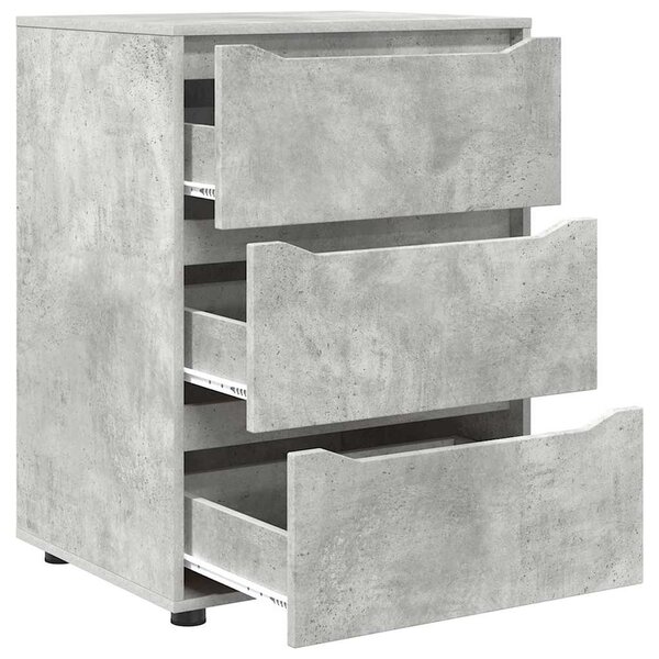 Tárolószekrény Beton Szürke 60 x 48 x 81 cm Faanyag