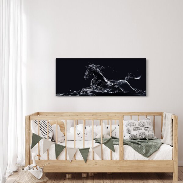 Kép - Ló és a víz (120x50 cm)