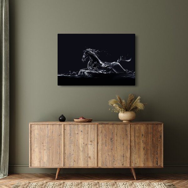 Kép - Ló és a víz (90x60 cm)