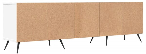 Fehér szerelt fa TV-szekrény 150 x 30 x 44,5 cm