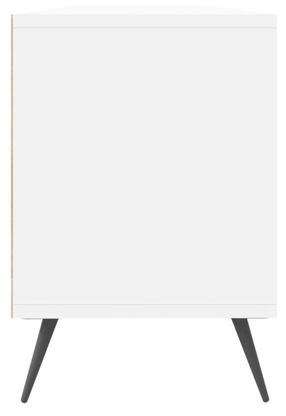 Fehér szerelt fa TV-szekrény 150 x 30 x 44,5 cm