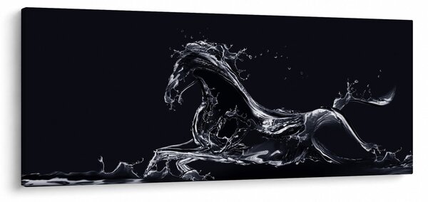 Kép - Ló és a víz (120x50 cm)