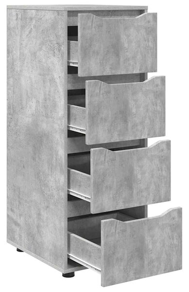 Tárolószekrény Beton Szürke 40 x 48 x 105 cm Faanyag