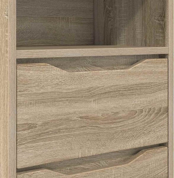 Éjjeliszekrények 2 pcs Sonoma tölgy 40 x 30 x 467 cm Faanyag