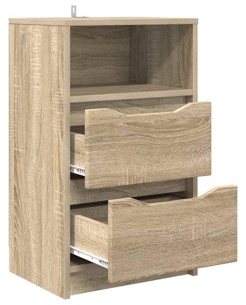 Éjjeliszekrények 2 pcs Sonoma tölgy 40 x 30 x 467 cm Faanyag