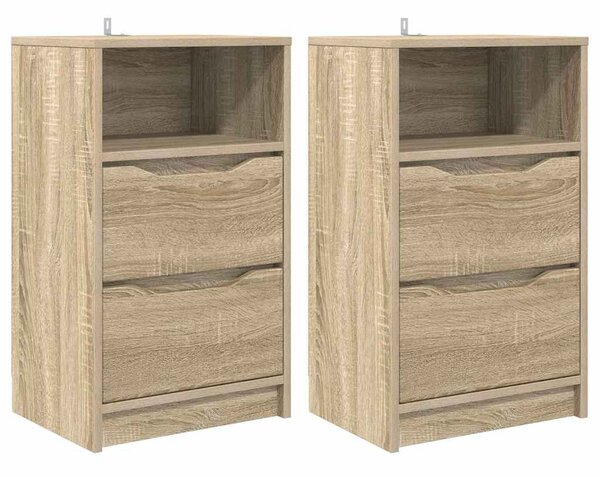Éjjeliszekrények 2 pcs Sonoma tölgy 40 x 30 x 467 cm Faanyag