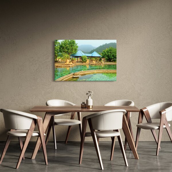 Kép - Shanghai, hotel, park (90x60 cm)