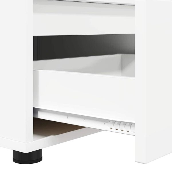 TV szekrény fiókkal Fehér 100 x 48 x 43 cm Faanyag