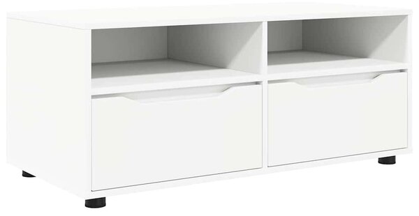 TV szekrény fiókkal Fehér 100 x 48 x 43 cm Faanyag